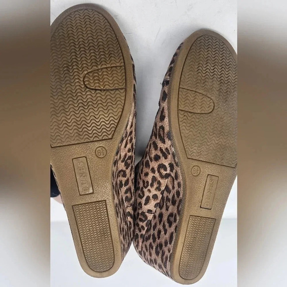 Dunes Women's Zoe Leopard Print Faux Suede Ankle Wedge Booties Size 8.5 W - Picture 9 of 15